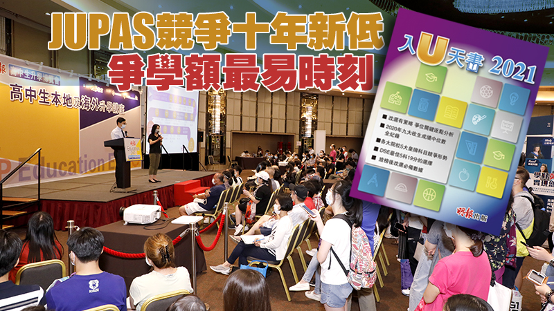 JUPAS競爭十年新低 爭學額最易時刻