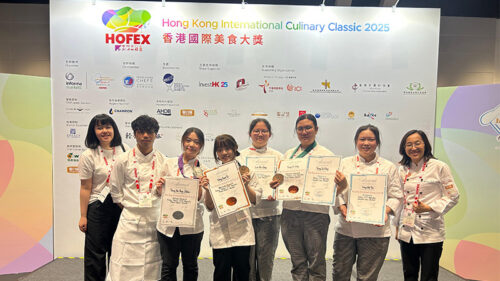 廚藝及管理（榮譽）文學士課程的學生及校友於今年5月代表THEi高科院出戰「香港國際美食大獎@HOFEX」，在國際舞台上成功斬獲一銀四銅。